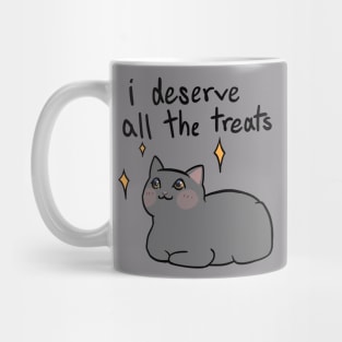 Give Me Treats (black text) Mug